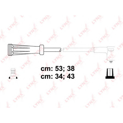 Zdjęcie Zestaw przewodów zapłonowych LYNXauto SPC6310