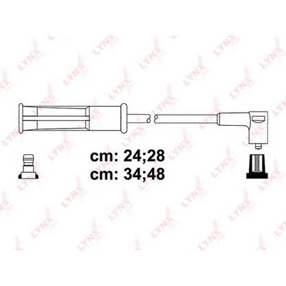 Фото Комплект проводов зажигания LYNXauto SPC6343