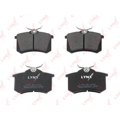 Photo Brake Pad Set, disc brake LYNXauto BD1206