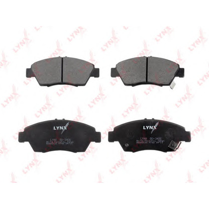 Photo Brake Pad Set, disc brake LYNXauto BD3406