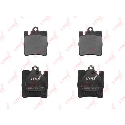 Photo Kit de plaquettes de frein, frein à disque LYNXauto BD5321