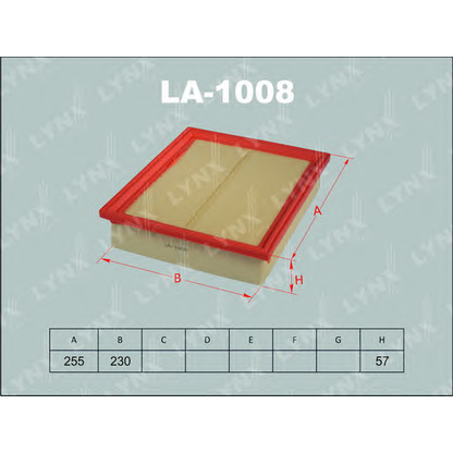 Photo Air Filter LYNXauto LA1008