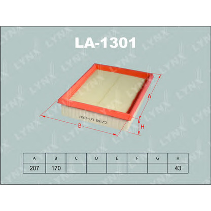 Photo Air Filter LYNXauto LA1301