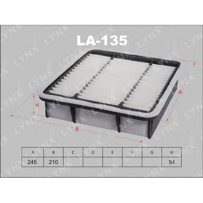 Photo Air Filter LYNXauto LA135