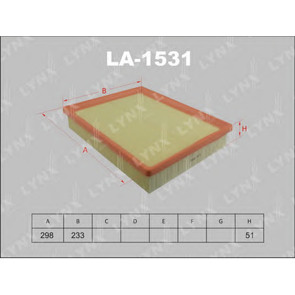 Photo Air Filter LYNXauto LA1531