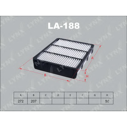 Photo Air Filter LYNXauto LA188