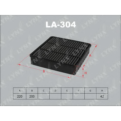 Photo Air Filter LYNXauto LA304