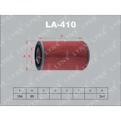 Photo Air Filter LYNXauto LA410