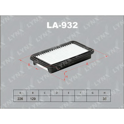 Photo Air Filter LYNXauto LA932