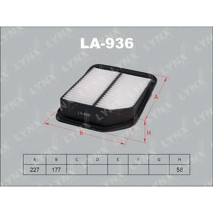 Photo Air Filter LYNXauto LA936