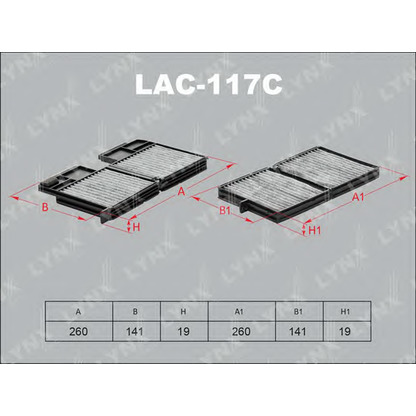 Photo Filtre, air de l'habitacle LYNXauto LAC117C