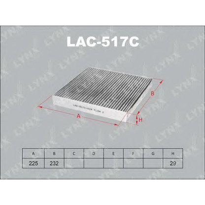 Photo Filtre, air de l'habitacle LYNXauto LAC517C