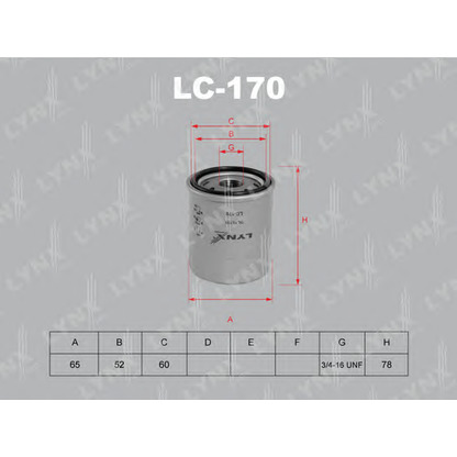 Photo Oil Filter LYNXauto LC170