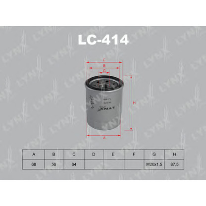 Photo Oil Filter LYNXauto LC414