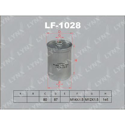 Photo Fuel filter LYNXauto LF1028
