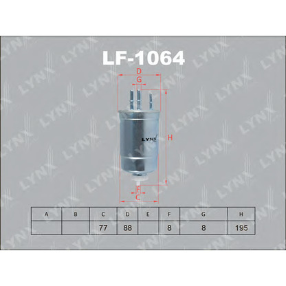 Photo Fuel filter LYNXauto LF1064
