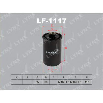 Photo Filtre à carburant LYNXauto LF1117