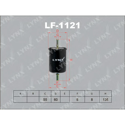 Photo Fuel filter LYNXauto LF1121