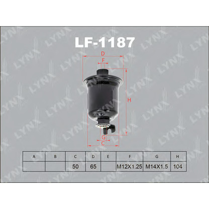 Photo Fuel filter LYNXauto LF1187