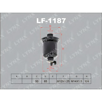 Foto Filtro carburante LYNXauto LF1187