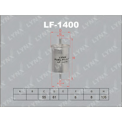Foto Kraftstofffilter LYNXauto LF1400