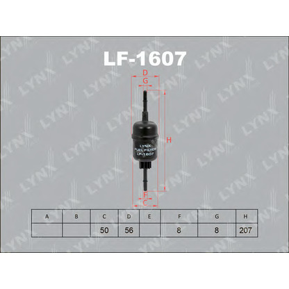 Photo Filtre à carburant LYNXauto LF1607