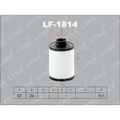 Photo Fuel filter LYNXauto LF1814