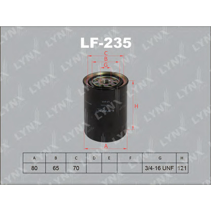 Photo Fuel filter LYNXauto LF235