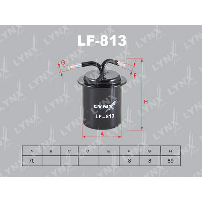 Foto Filtro combustible LYNXauto LF813