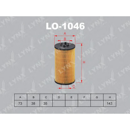 Photo Oil Filter LYNXauto LO1046