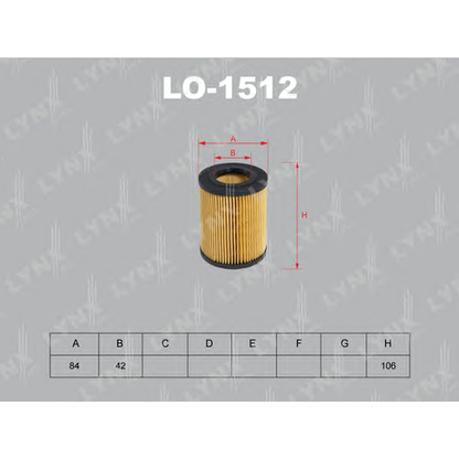 Photo Oil Filter LYNXauto LO1512