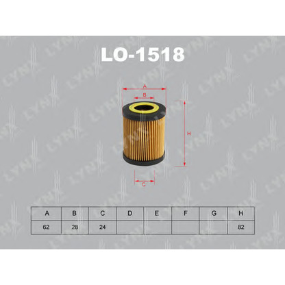 Photo Oil Filter LYNXauto LO1518