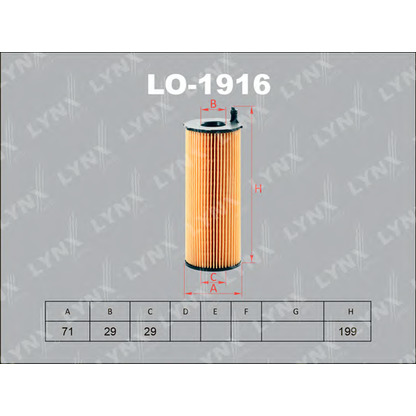 Photo Oil Filter LYNXauto LO1916