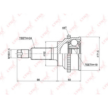 Photo Joint Kit, drive shaft LYNXauto CO3771A