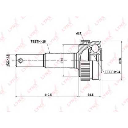 Foto Kit giunti, Semiasse LYNXauto CO3775A