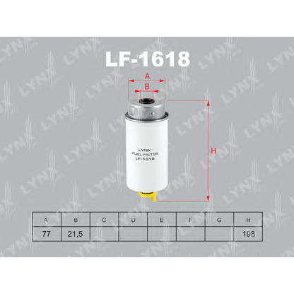 Photo Fuel filter LYNXauto LF1618