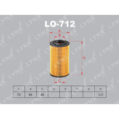 Photo Oil Filter LYNXauto LO712