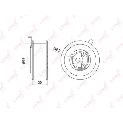 Foto Rullo tenditore, Cinghia dentata LYNXauto PB1003