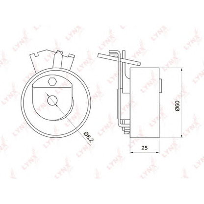 Foto Rullo tenditore, Cinghia dentata LYNXauto PB1013