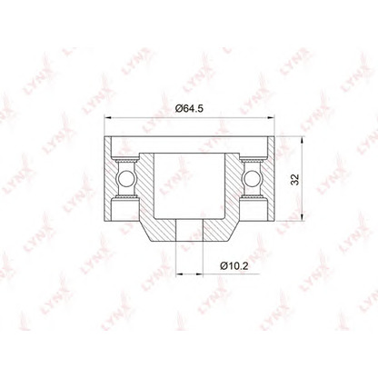 Photo Deflection/Guide Pulley, timing belt LYNXauto PB3017