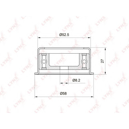 Photo Deflection/Guide Pulley, timing belt LYNXauto PB3025