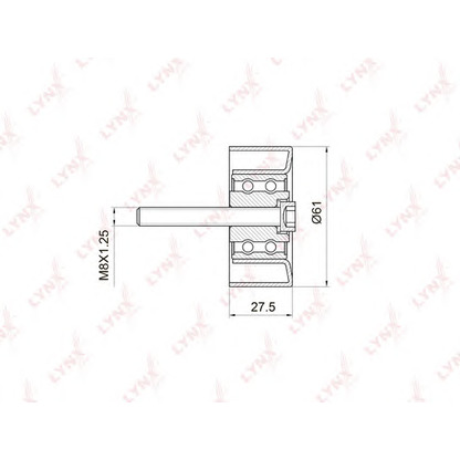 Photo Deflection/Guide Pulley, timing belt LYNXauto PB3027