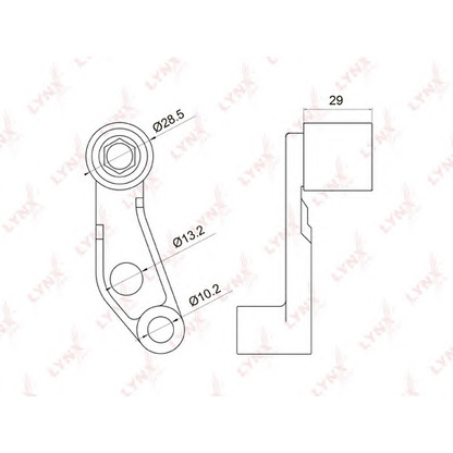 Photo Deflection/Guide Pulley, timing belt LYNXauto PB3030