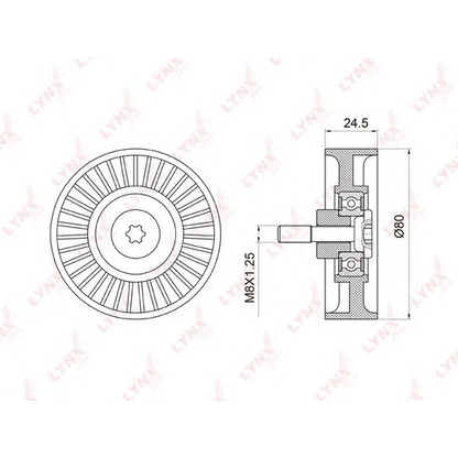 Foto Rullo tenditore, Cinghia Poly-V LYNXauto PB5024