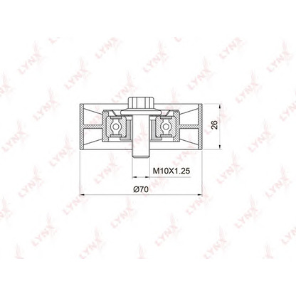 Foto Tensor de correa, correa poli V LYNXauto PB5031