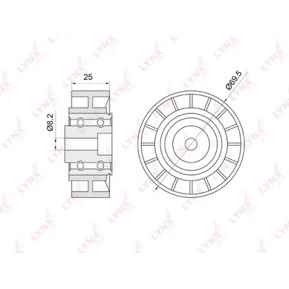 Foto Rullo tenditore, Cinghia Poly-V LYNXauto PB7017