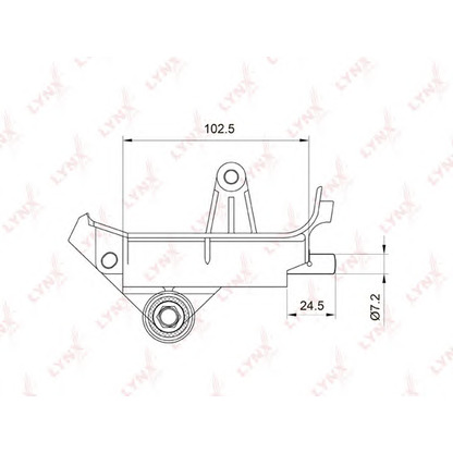 Photo Tensioner, timing belt LYNXauto PT1001