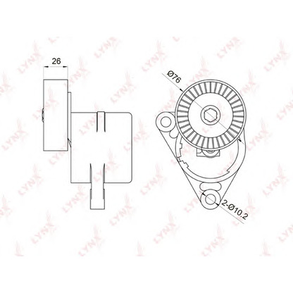 Foto Tensor de correa, correa poli V LYNXauto PT3010