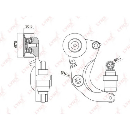 Foto Riemenspanner, Keilrippenriemen LYNXauto PT3016