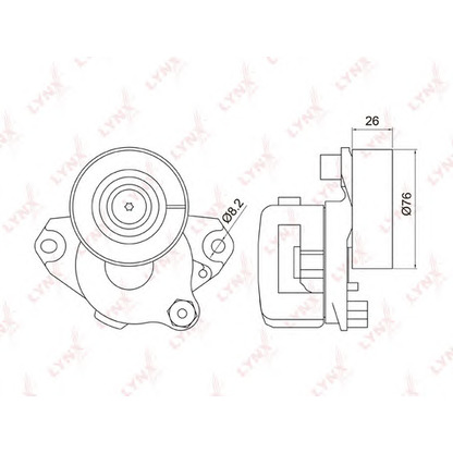 Foto Riemenspanner, Keilrippenriemen LYNXauto PT3020